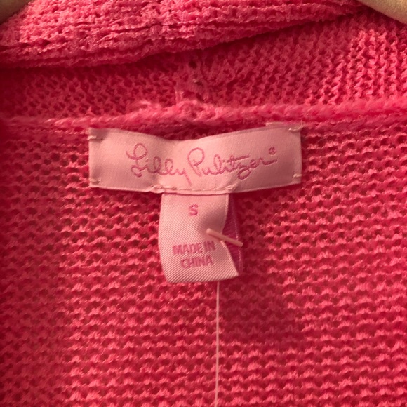 Lilly Pulitzer Juliette Cardigan NWT Size S Pink - Picture 3 of 6
